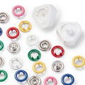 Набор кнопок Prym Love Jersey в пластиковой коробке, кольцо 8мм, 6 цветов - Фото №2