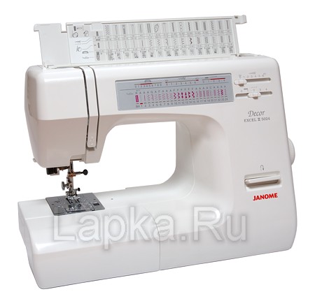 Janome Decor Excel 5024 (с жестким чехлом) Электромеханическая швейная машина