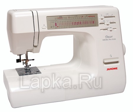 Janome Decor Excel Pro 5124 (с жестким чехлом) Электромеханическая швейная машина