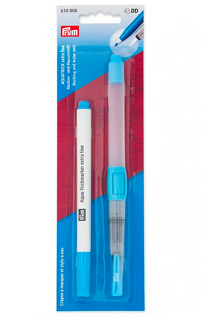 Маркер водорастворимый тонкий (аква-трик-маркер) для ткани + водяной карандаш 